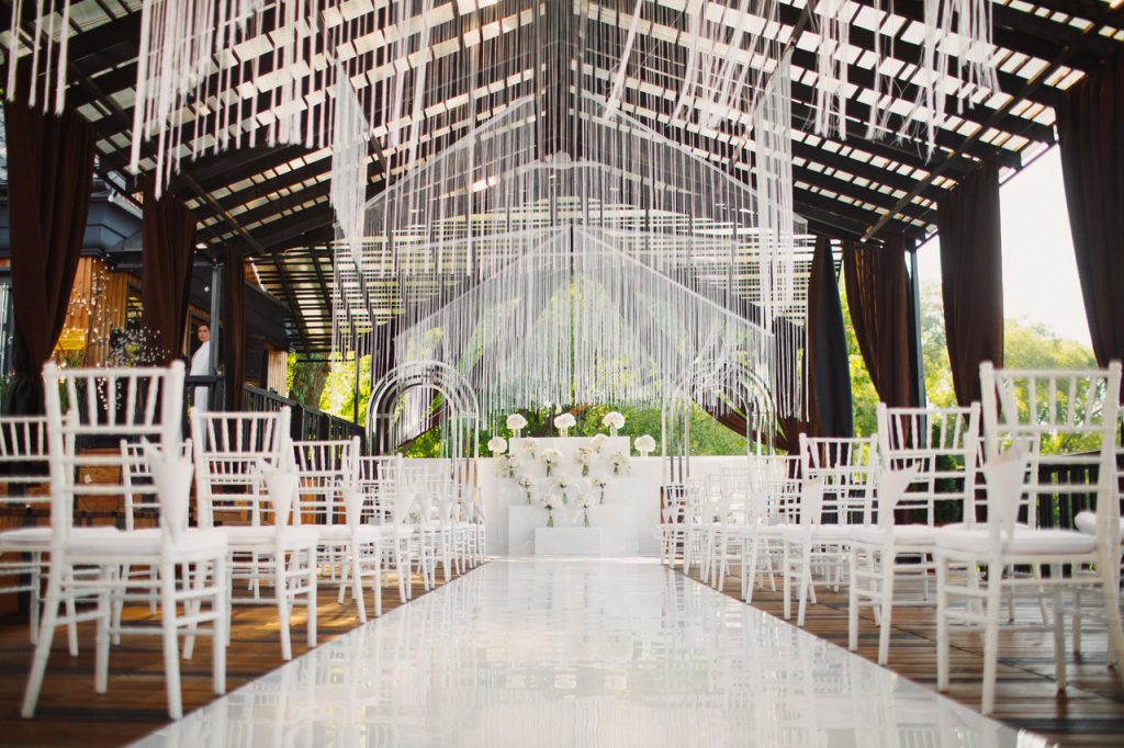 A decorated wedding venue in Lipa