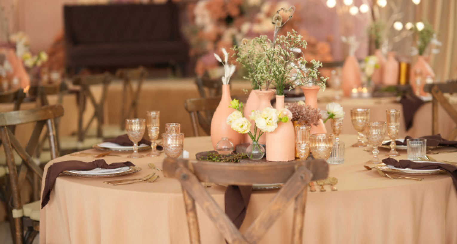 Bohemian themed styling with warm neutral colored decor