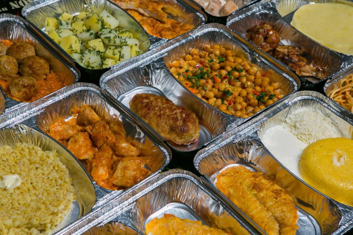 Individually packed meals for corporate catering delivery