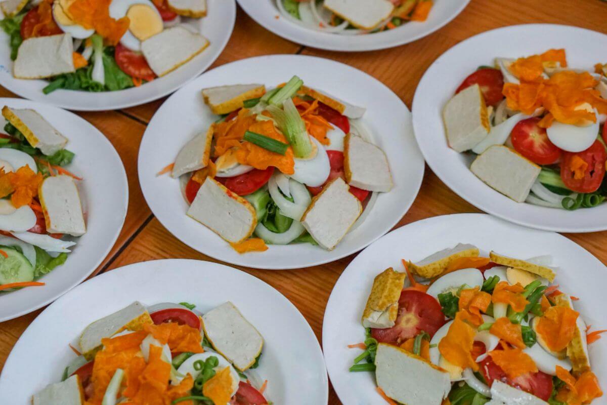 Corporate catering options featuring buffet and plated meal setups for evening events