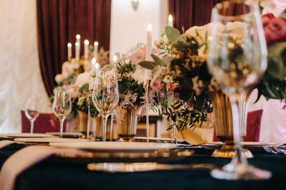 Defining event theme and vision for coordinated catering and styling